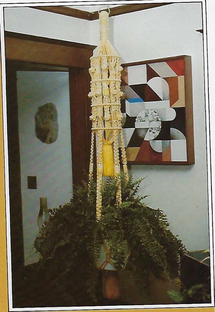 Easy Plant Hanger Patterns Macrame with Elefant Cord Featuring Fern Dangles