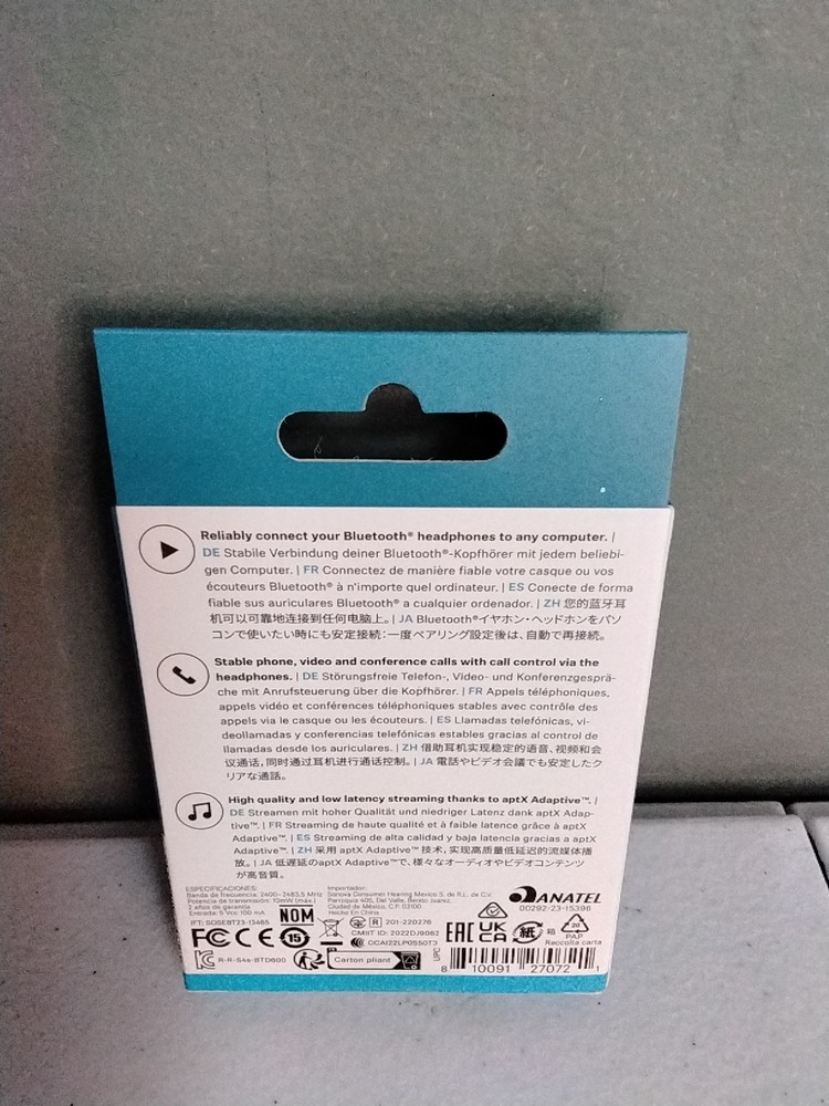 Sennheiser BTD 600 Bluetooth® Dongle - USB-A/USB-C Adapter with AptX Audio Codec