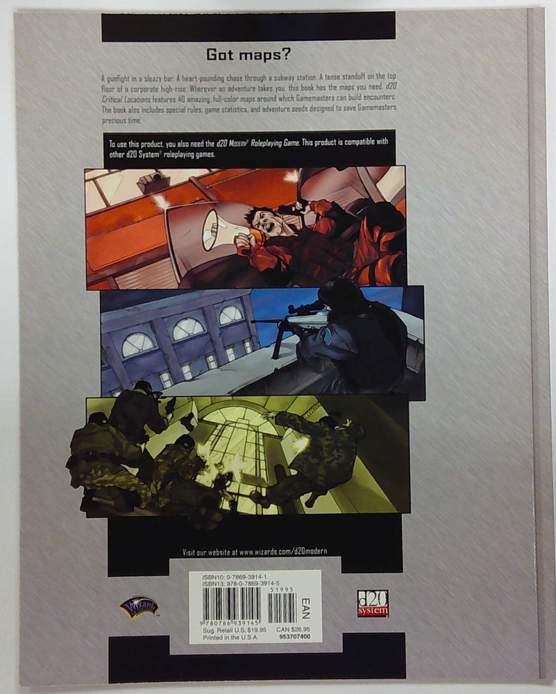 D20 SYSTEM: D20 MODERN CRITICAL LOCATIONS (D20 SYSTEM ) DD20MCL