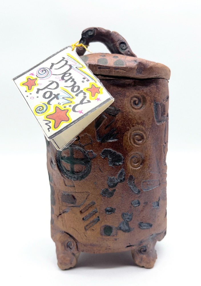 Handmade Clay Pottery Memory Pot