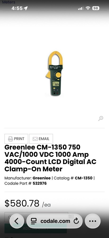 GREENLEE test instruments CM-1350