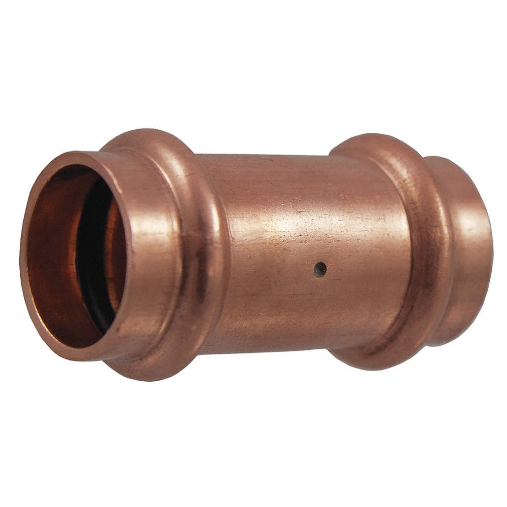 NIBCO PRESS SYSTEM Coupling,Dimple Stop,1-1/2",Press End 249Z82