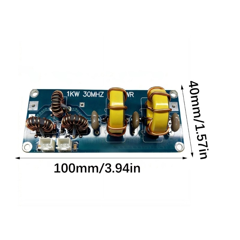 30MHz Low Pass Filter LPF Shortwave Communication For 1KW Continuous Power
