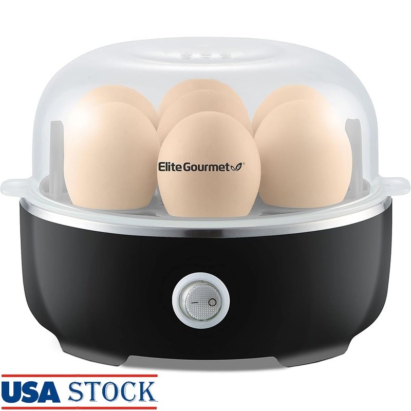 Easy Egg Cooker 7 Egg Capacity Auto Shut Off Soft Hard Boiled Kitchen Gadget New