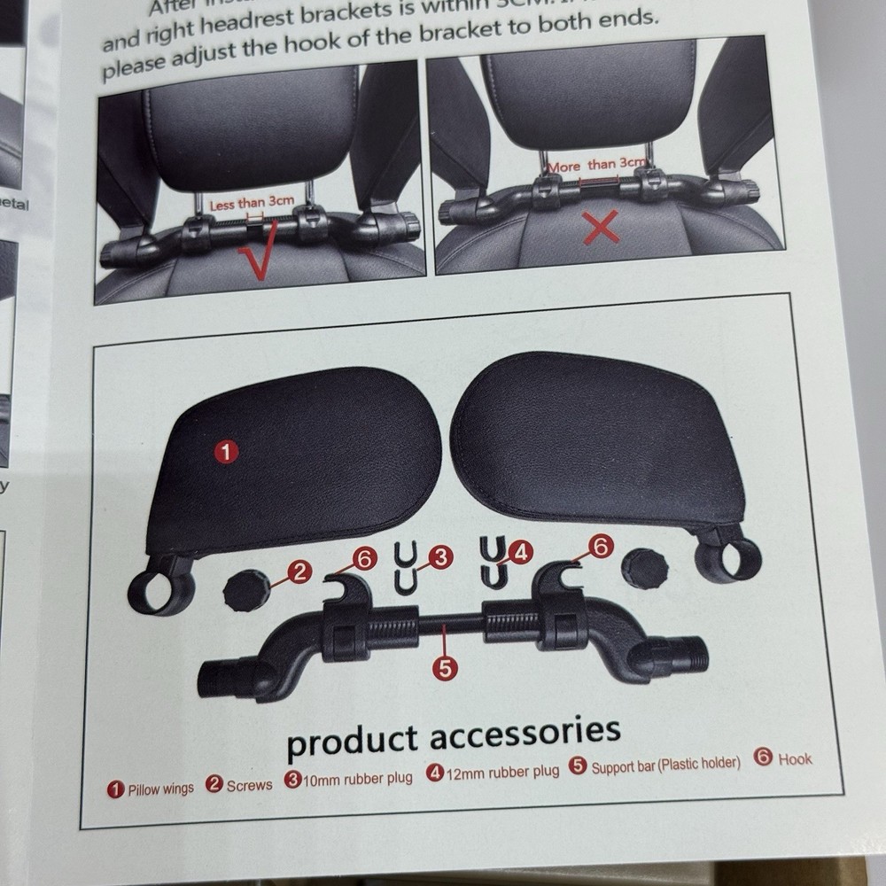 New Car Sleep Headrest Beige