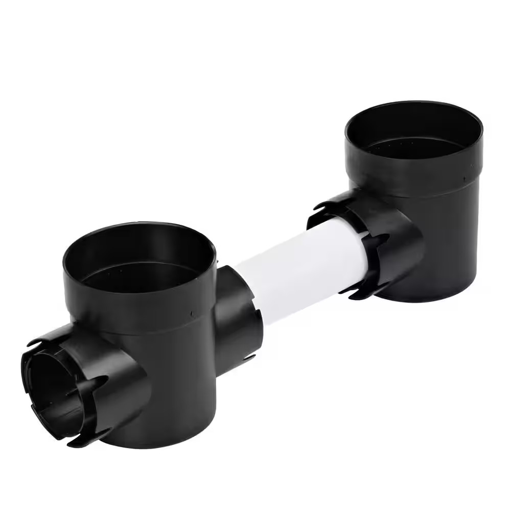 6 In. Spee-D Double-Outlet Drainage Catch Basin