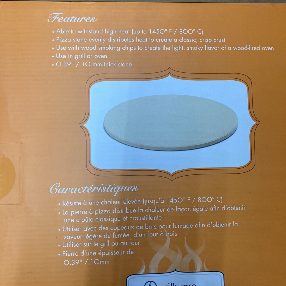 13 Inch Round Pizza Grill Stone 13”