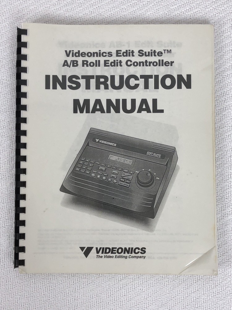 Videonics AB-1 Edit Suite A/B Roll Edit Controller with Power Adapter and Manual