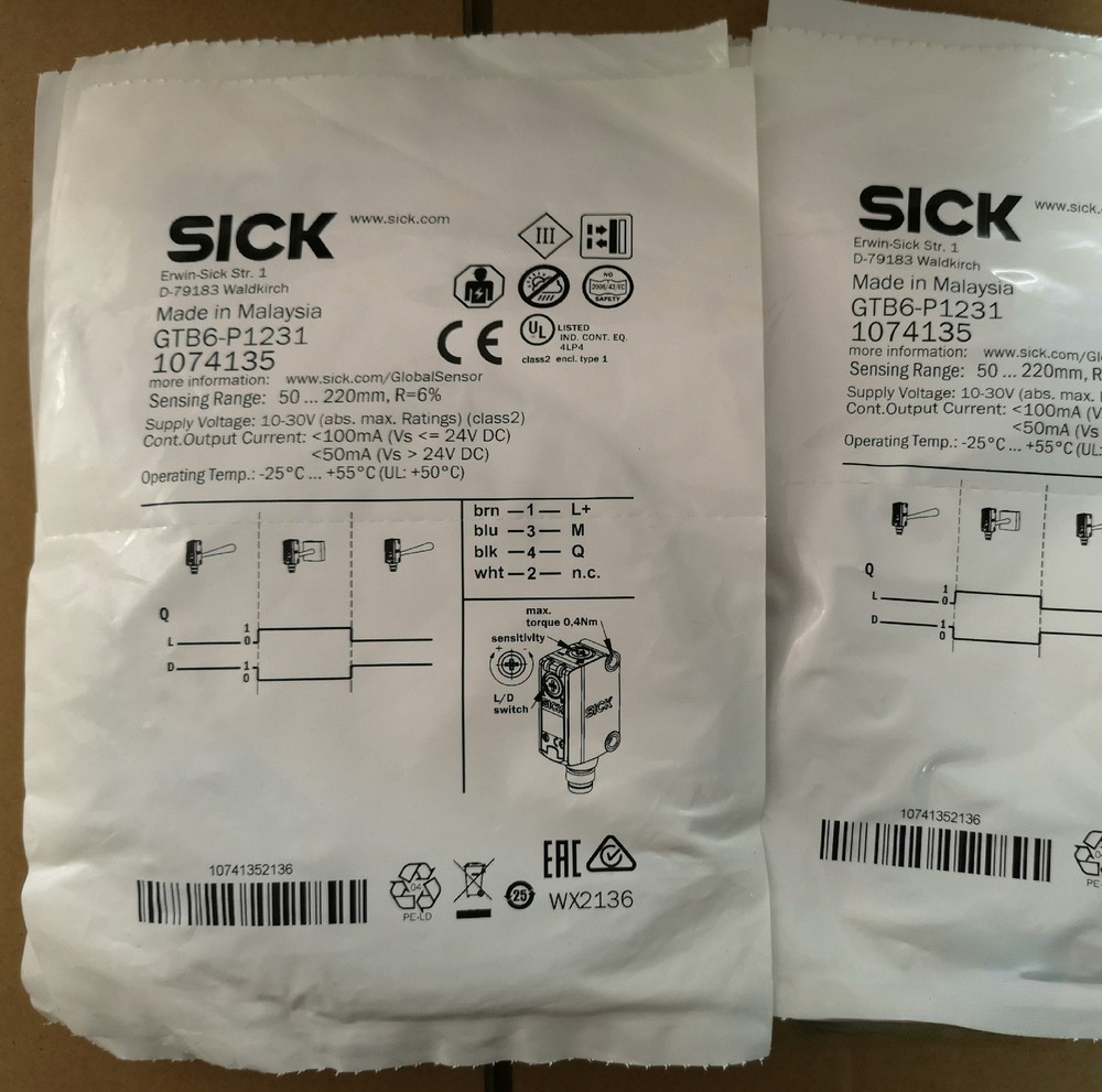 1pcs SICK GTB6-P1231 1074135 NEW