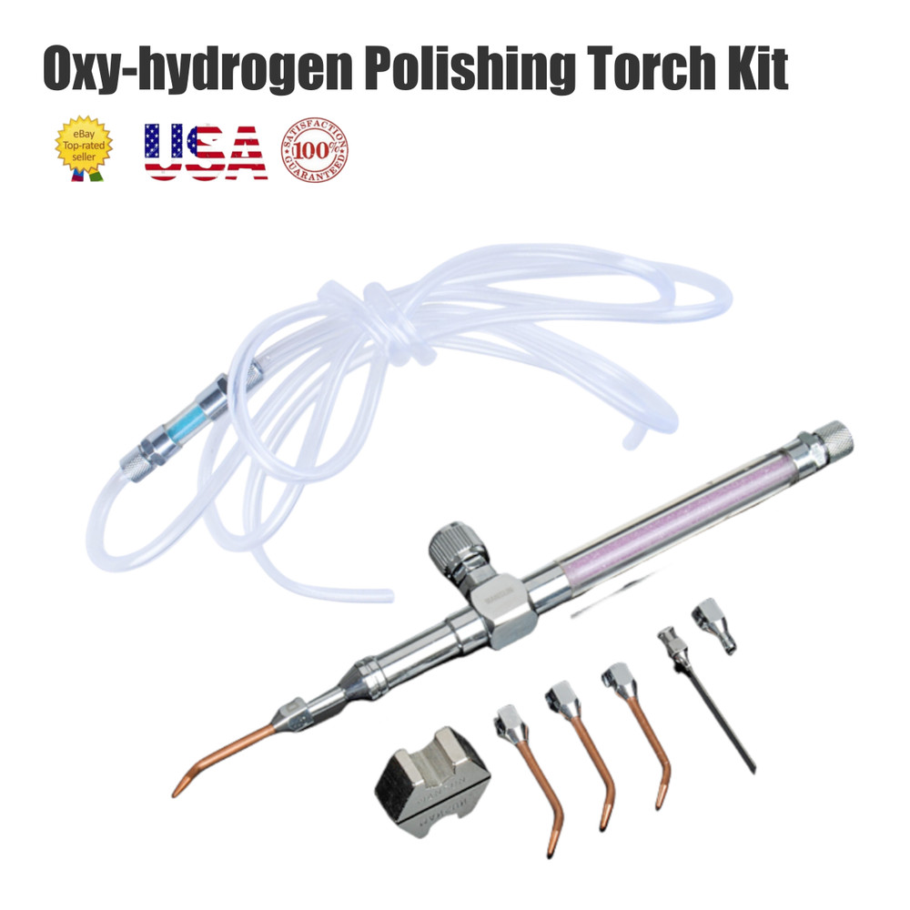 Oxy-hydrogen Torch Welding Gun with Copper Nozzle Flashback Arrestor Pipeline