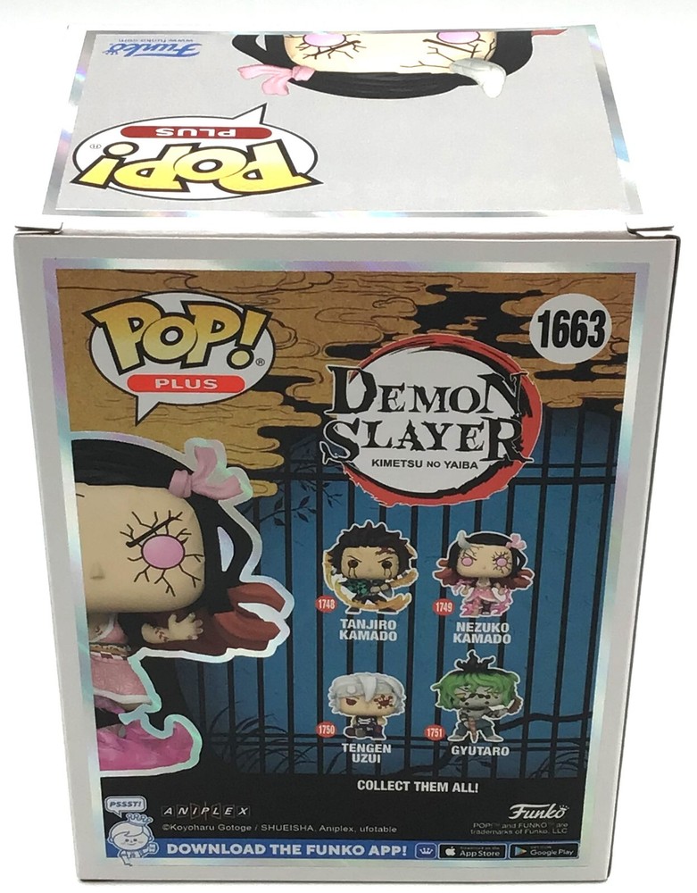Funko Pop! Plus Demon Slayer Nezuko Demon Art Glow #1663 SE with POP Protector