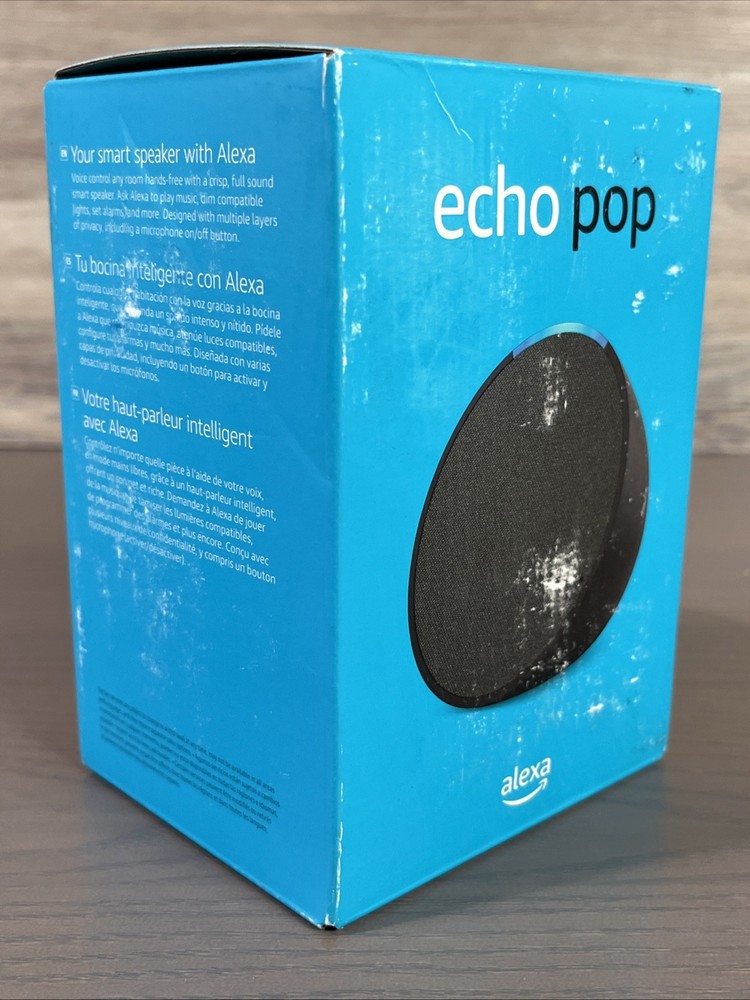 Amazon Echo Pop Smart Speaker Charcoal - Model C2H4R9 | New / Sealed
