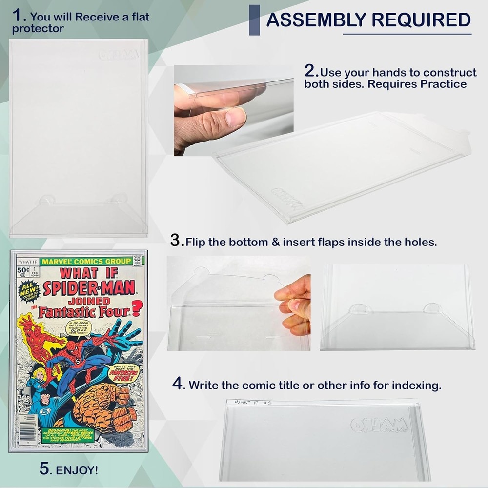 Comic Book Top Loaders - Protector Hard Case Sleeve, Toploader Holder for Silver