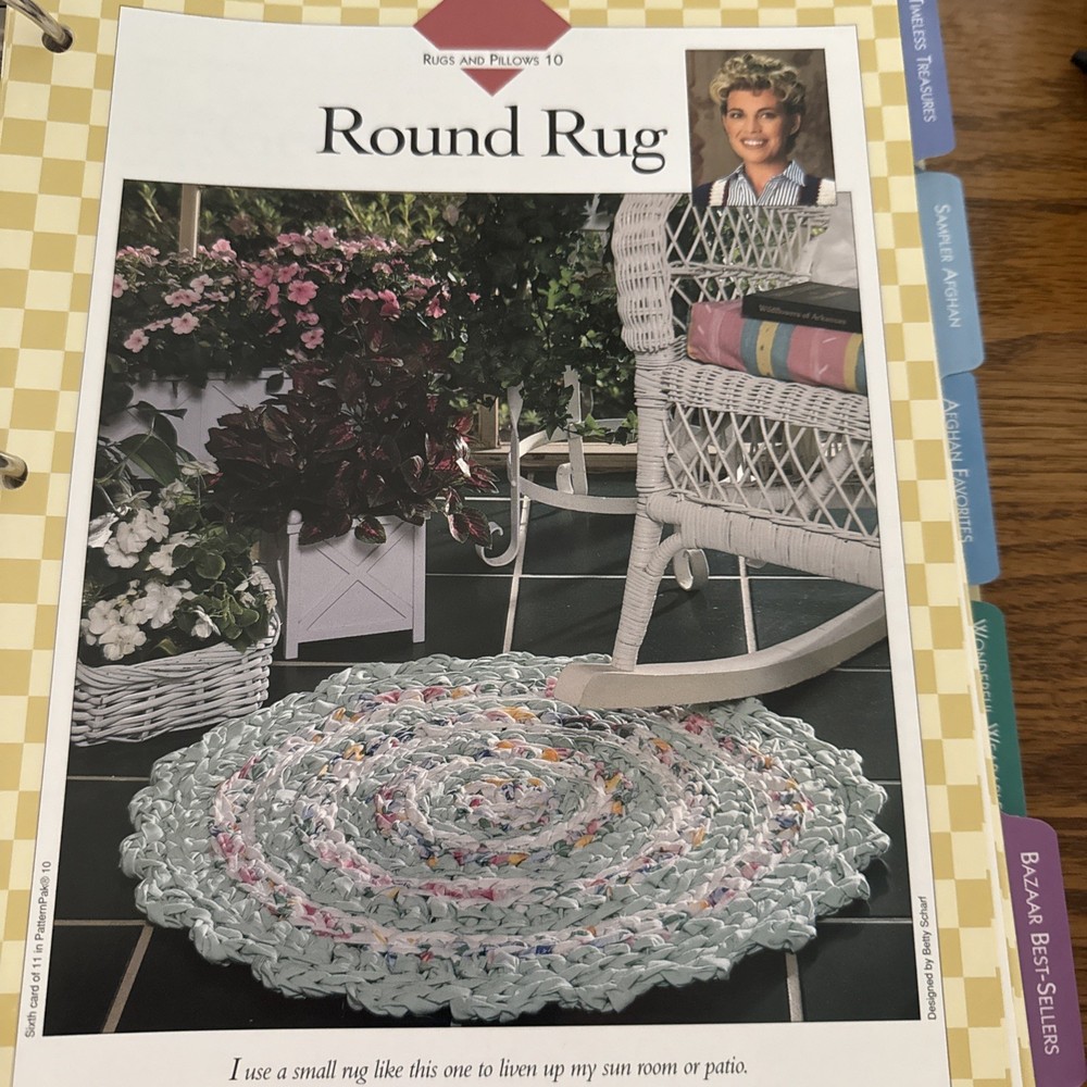 CROCHET ~ “Rugs and Pillows” ~ 10 PATTERNS ONLY~