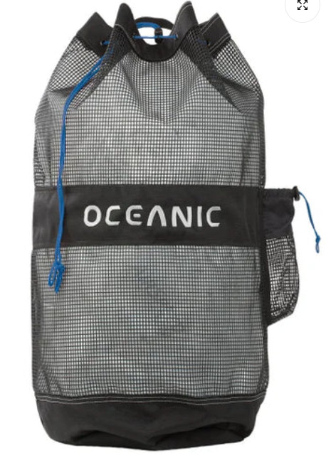Oceanic Mesh Backpack Gear Bag 82L Black Scuba Dive Bag NEW