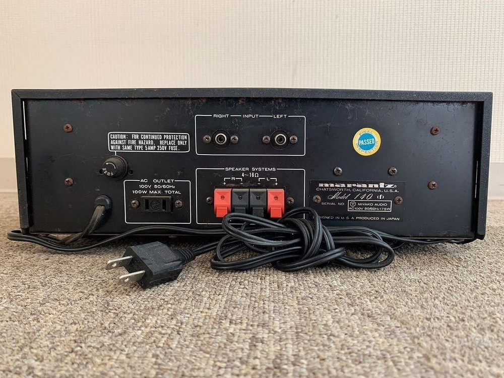 Marantz Model 140 Power Stereo Amplifier Maintained Good Working Free Ship