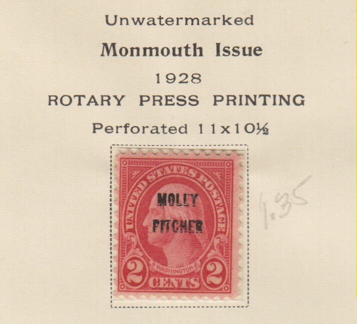 1928 US Stamps Scott #646 Molly Pitcher Overprint MNH OG