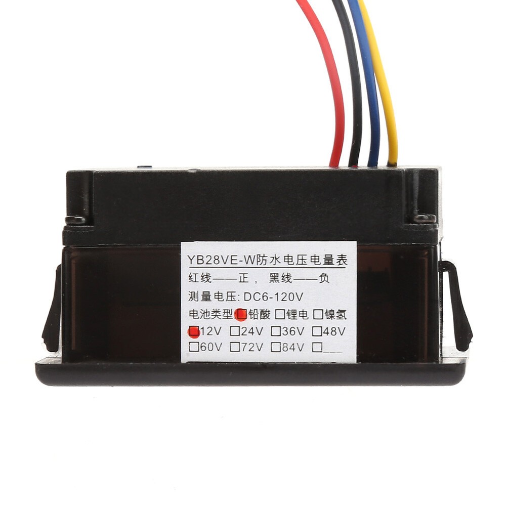 YB28VE W Waterproof Electrical Car Digital Display Battery Indicator Voltmeter