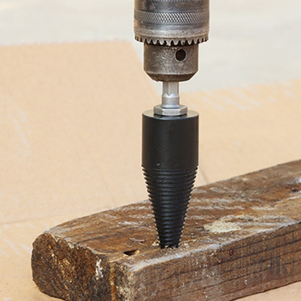4pcs Firewood Log Splitter Drill Bits Screw Cone Driver for Power Drills