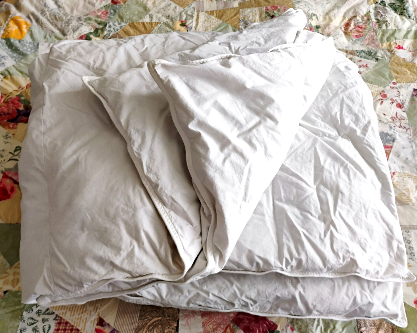 Down Duvet Insert Cotton White King size 108" x 92"