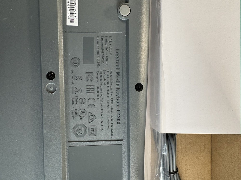 Logitech Media Combo MK200 Wired Full-Size Keyboard and Mouse.