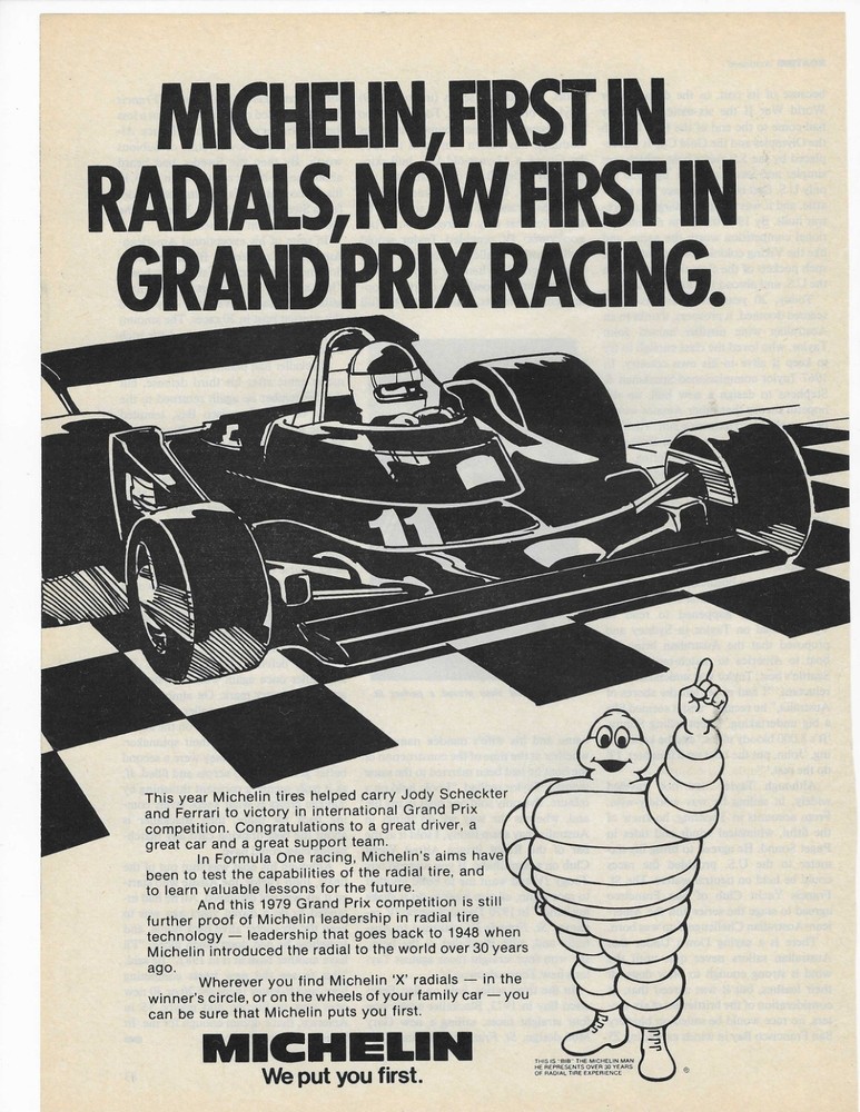 HILTON / MICHELIN RACING 2  ORIGINAL PRINT ADS