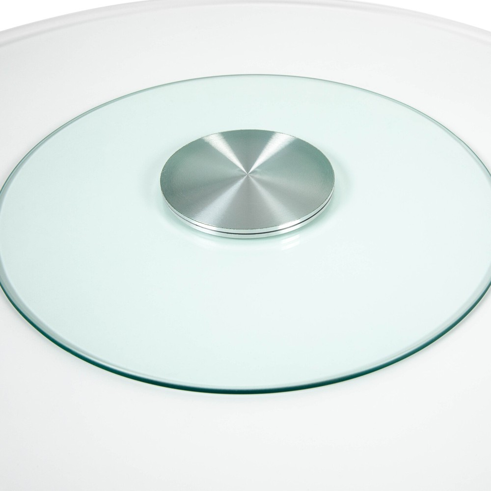 Round Glass Turntable Dining Table Tabletop 360-Degree Rotating Serving Tray