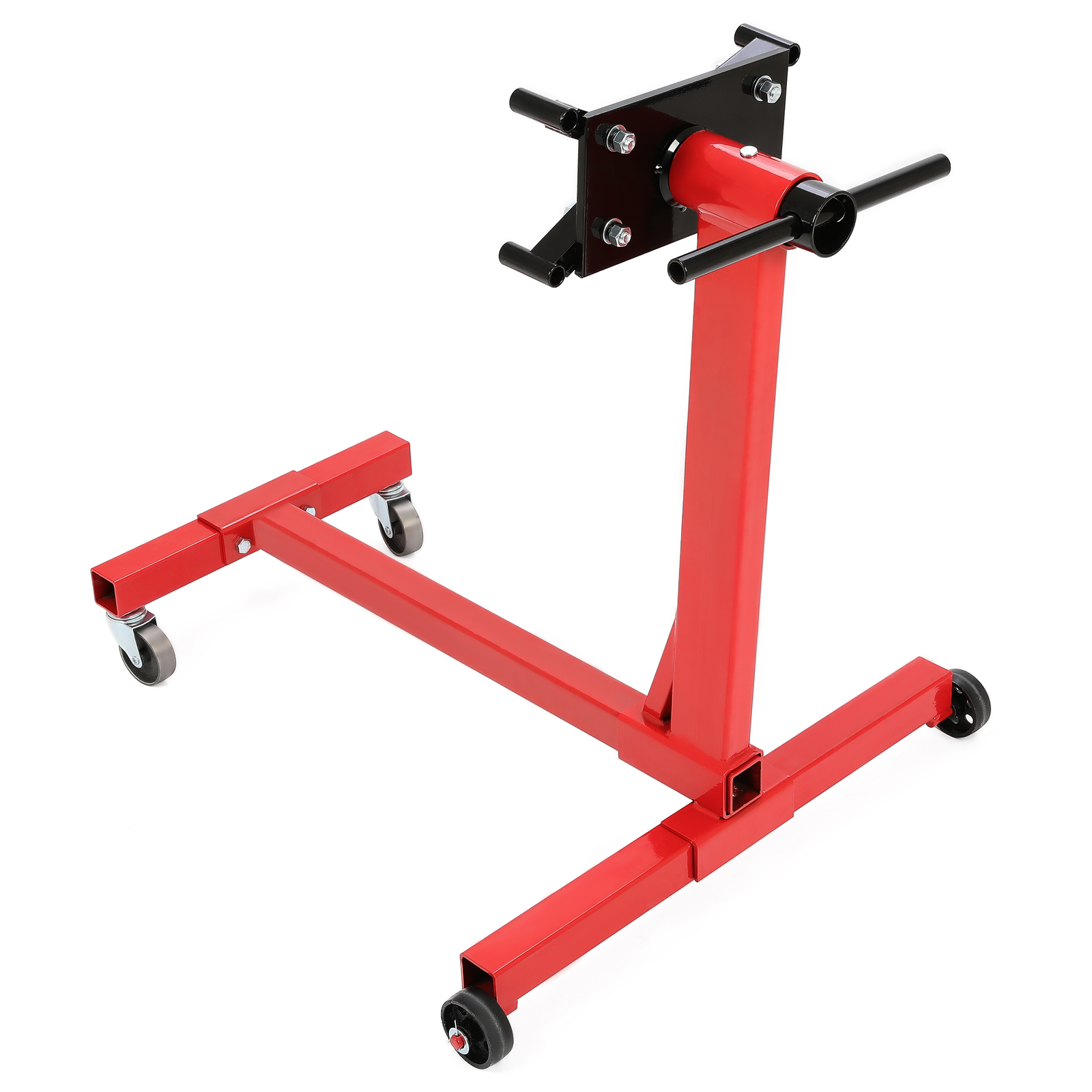 1500LBS Steel Engine Stand 360 Degree Rotating Head Adjustable Mounting Red