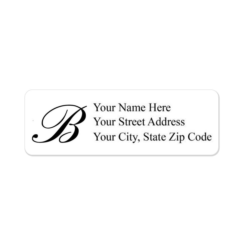 400 Return Address Labels Personalized Printed 1/2 " x 1 3/4" Monogrammed