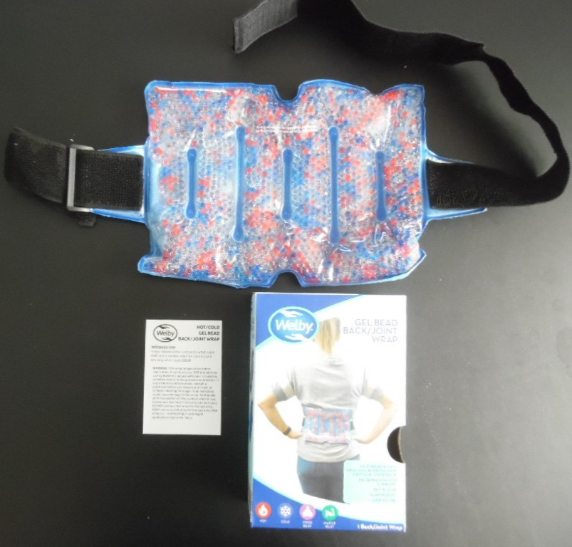 WELBY GEL BEAD BACK/JOINT WRAP-HOT & COLD THERAPY