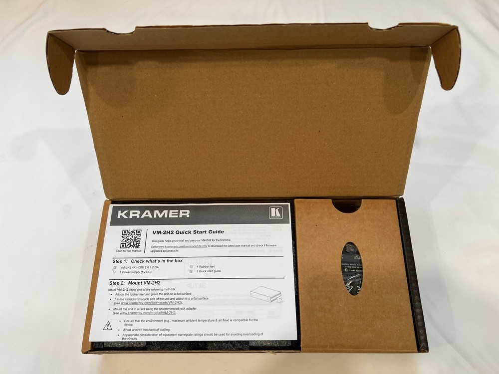 Kramer VM-2H2 4K HDMI 2.0 1:2 Distribution Amplifier