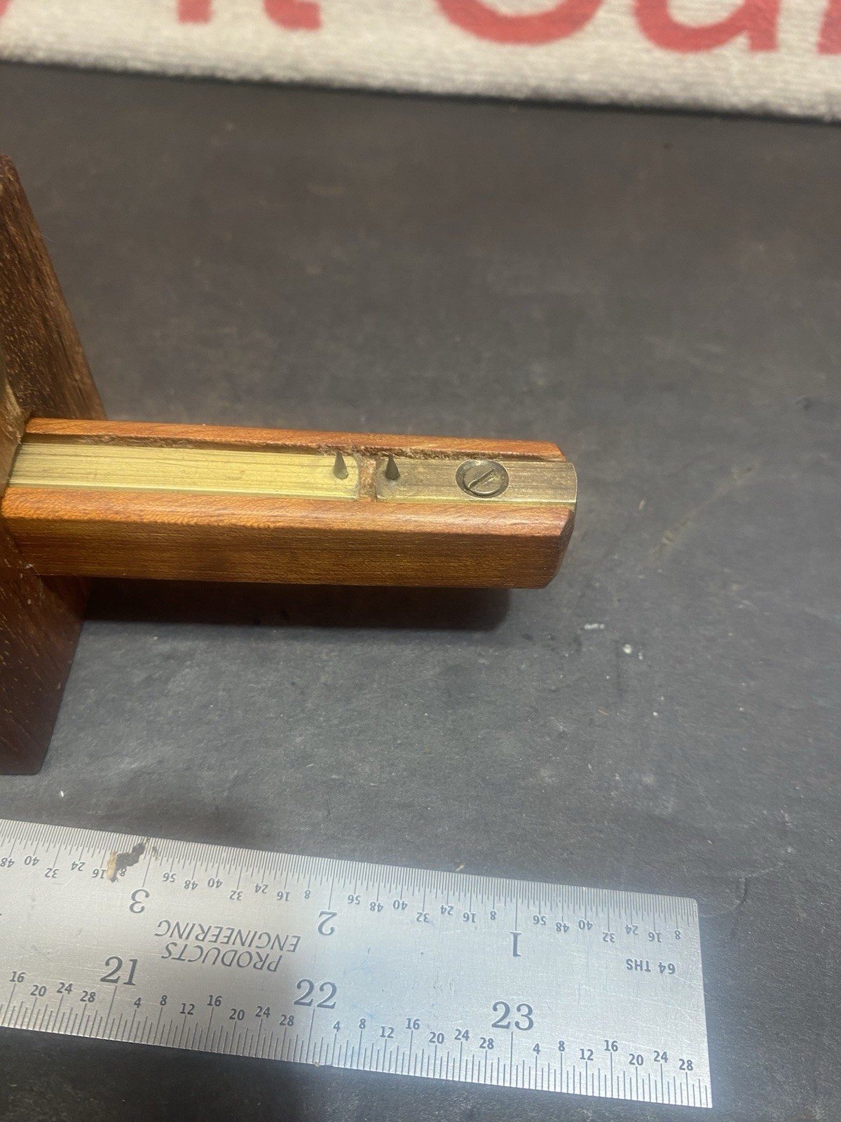 AMT Woodworking Tool Mortise Marker Brass Wood