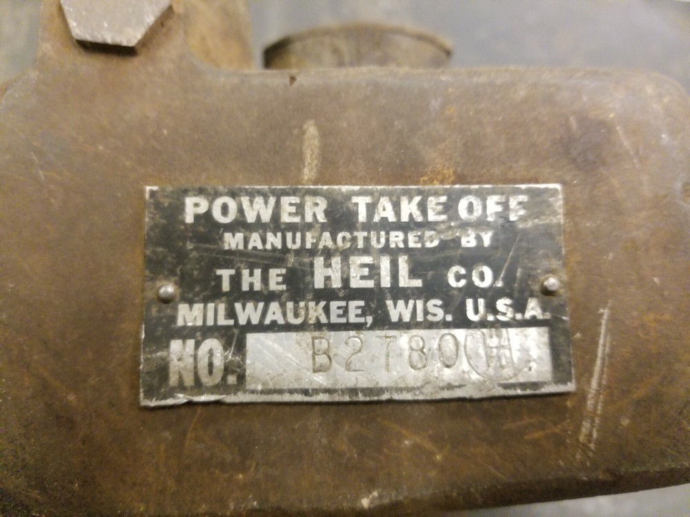 Heil Pto Power Take Off Vintage