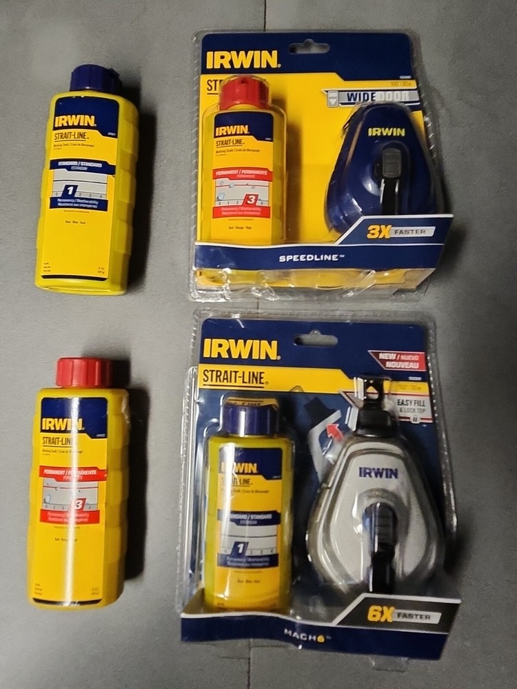 Irwin straight line chalk markers with refills READ DESCRIPTION!