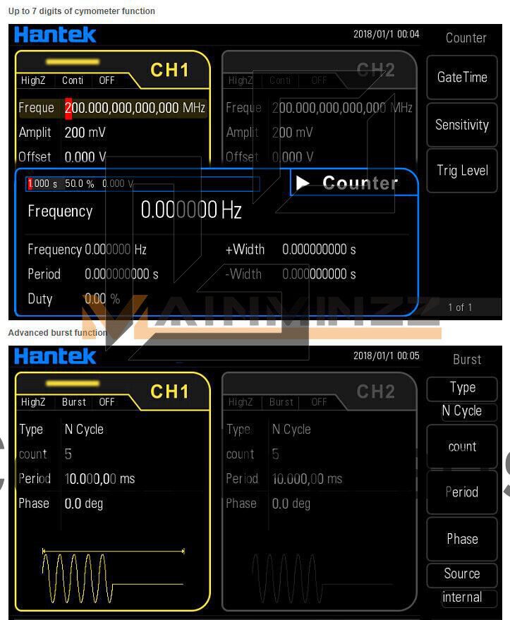 NEW 1PCS Hantek Arbitrary waveform Function generator HDG6202B
