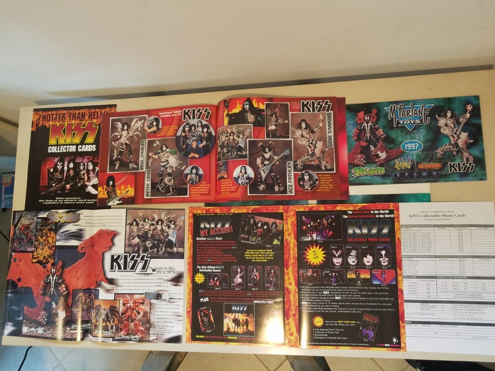 KISS Spawn SUPER RARE McFarlane Toys Promo Kit Booklet Cards Visa Order Forms VG
