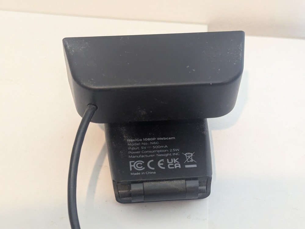 NexiGo N60 1080P Webcam Microphone Adjustable Angle W/ USB Cable Tested Works