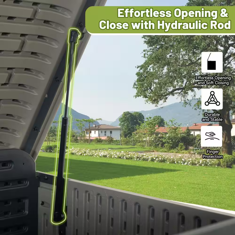 260 Gal. Plastic Outdoor Storage Deck Box