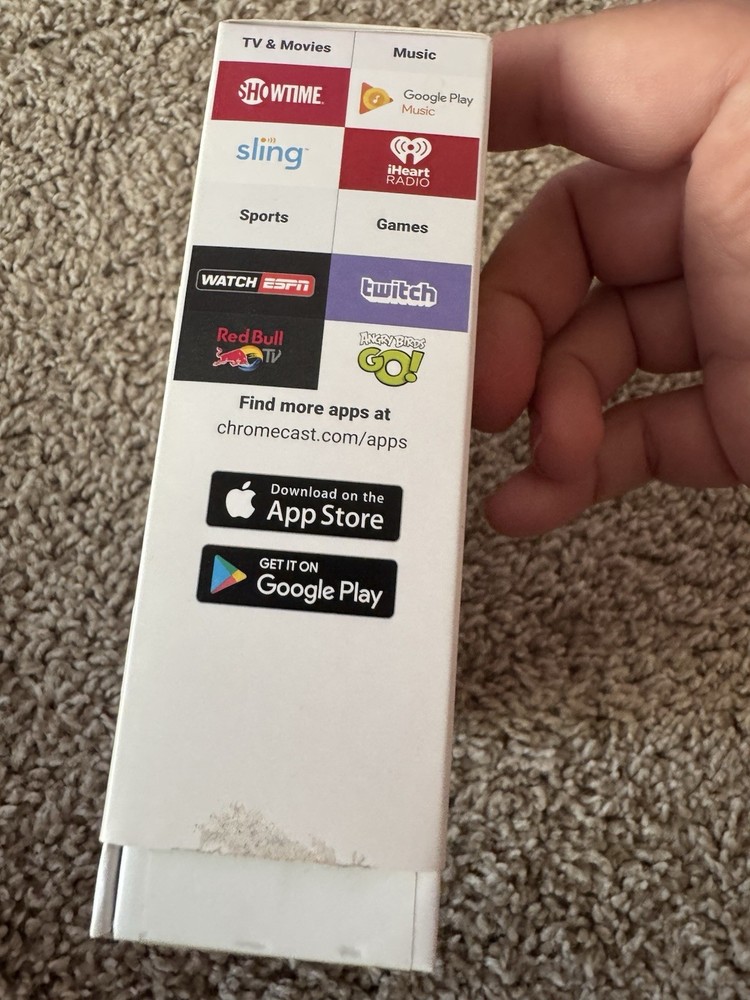 Google Chromecast (3rd Generation) US Power Adapter with Box Model NC2-6A5 & Box