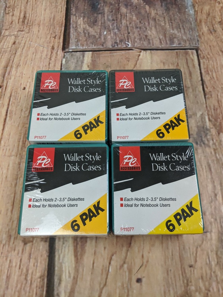 NEW Deadstock 3.5" Floppy Disk Diskette Storage Travel Computer Software 90s