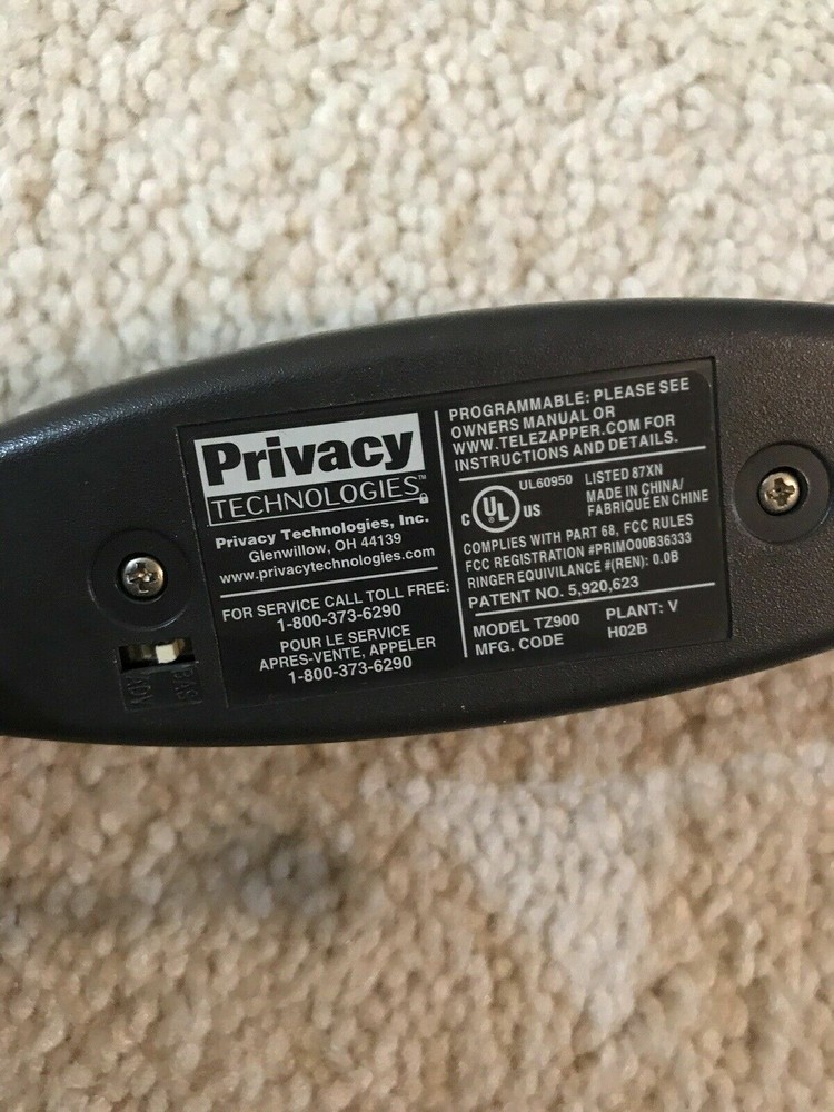TeleZapper tele zapper TZ900 Privacy Technologies