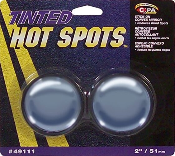49111 2" Tinted Convex Spot Mirror Blue