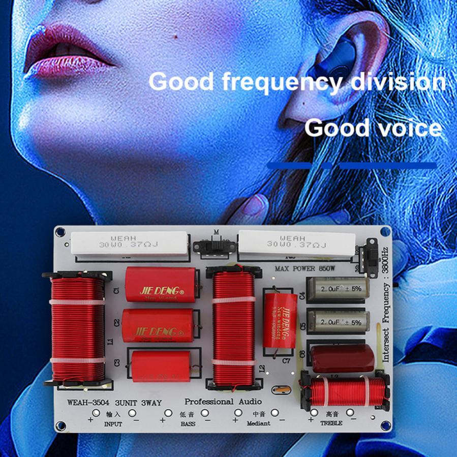 350W 3-Way Speaker System Audio Crossover Filters Frequency Divider Module Board