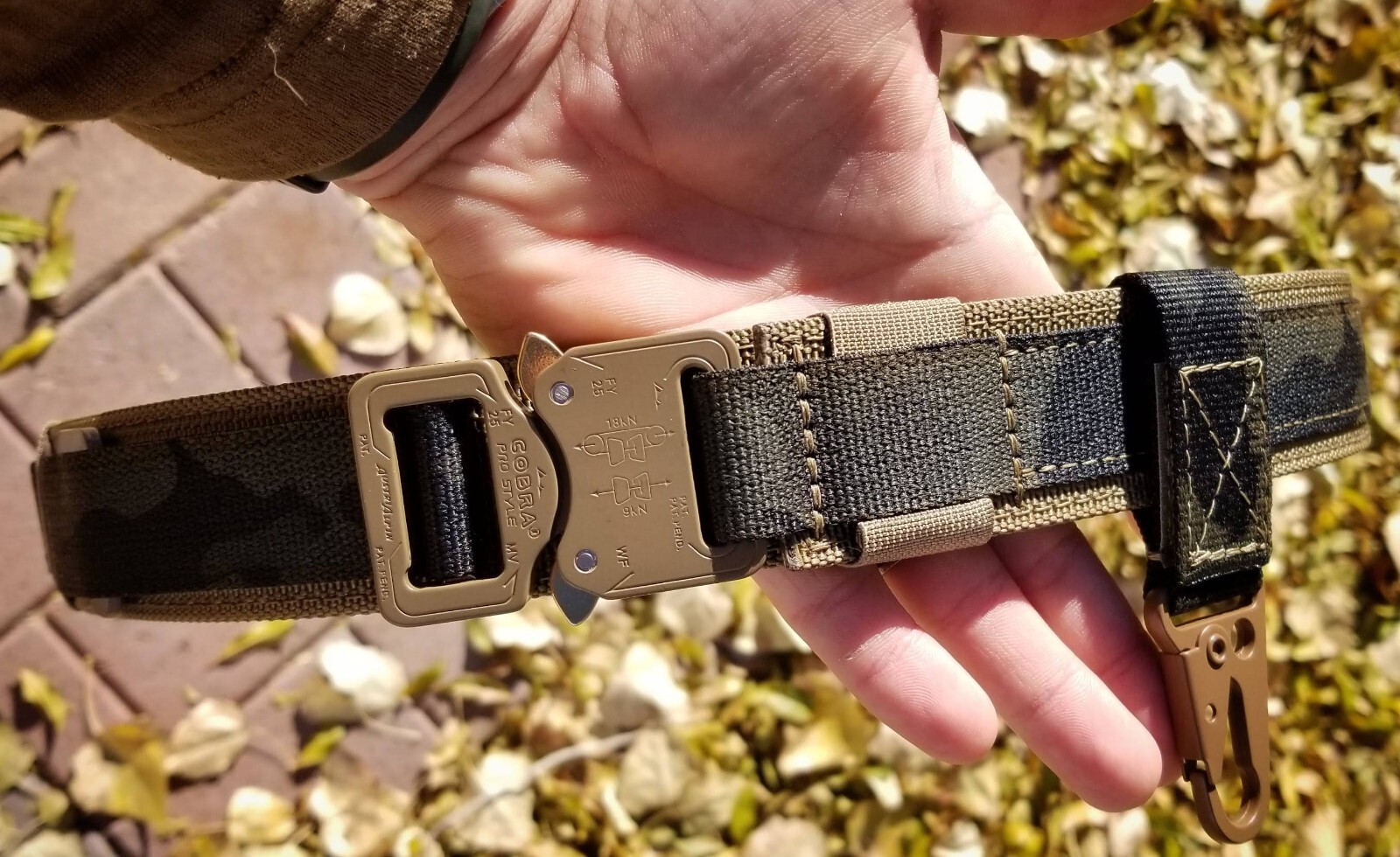SHEPHERD "COBRA BUCKLE" BELT - Double Layer 2-Ply - CCW, TACTICAL, MILITARY BELT