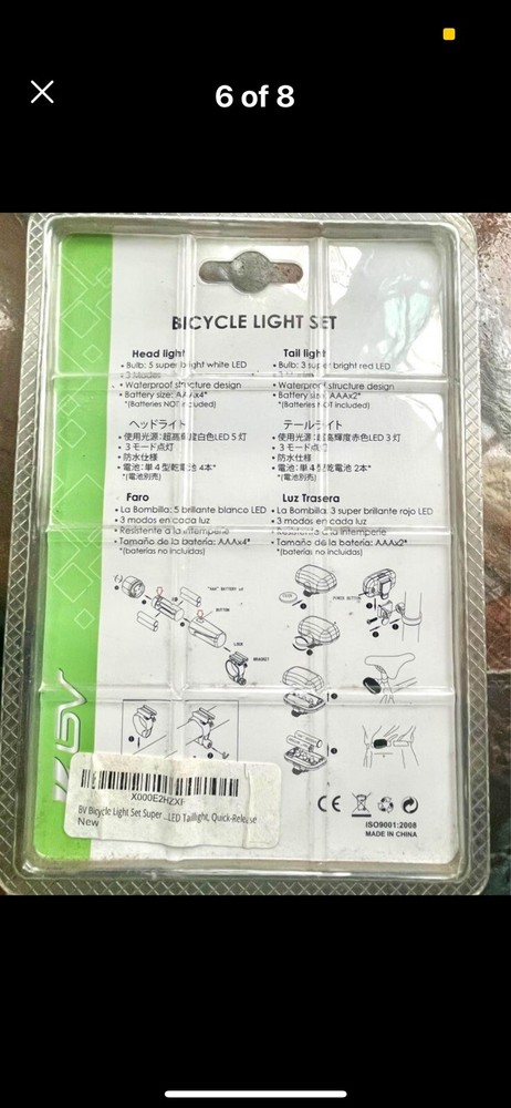 Bicycle Light And Hand Pump