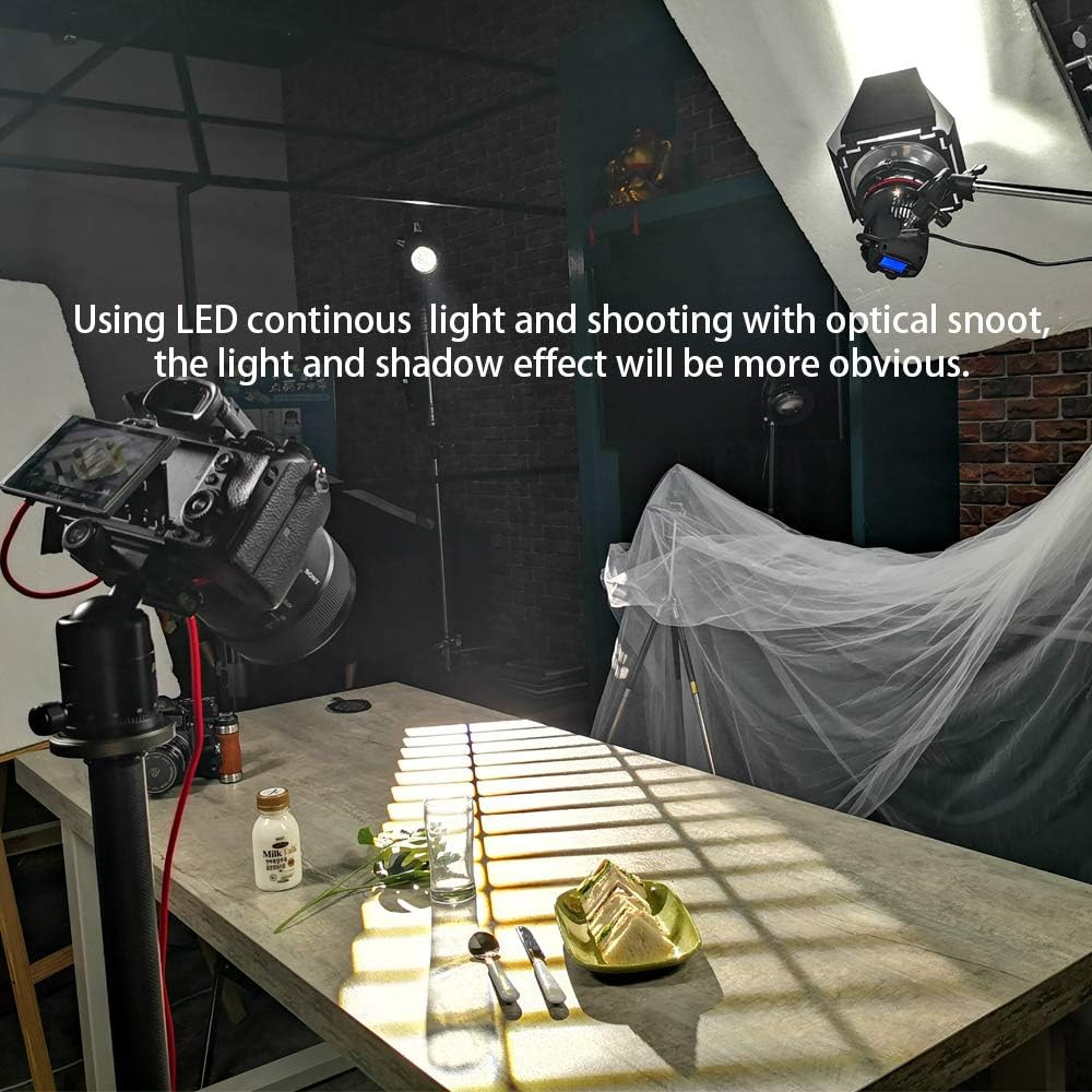 Bowens Mount Optical Snoot Conical, Flash Projector Attachment, Spotlight Snoot
