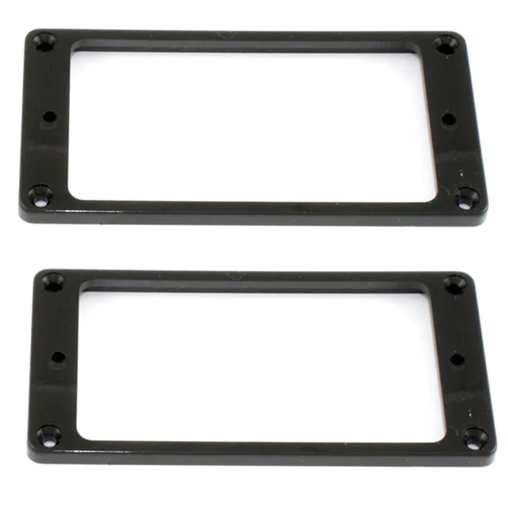 NEW Humbucking Flat Bottom Profile Pickup Ring Set - BLACK