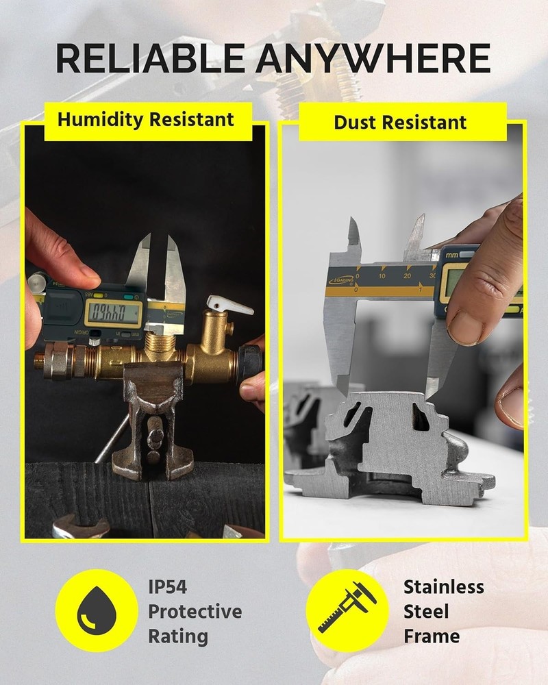 Precision 6" Digital Caliper Absolute Origin Stainless Steel USB Output