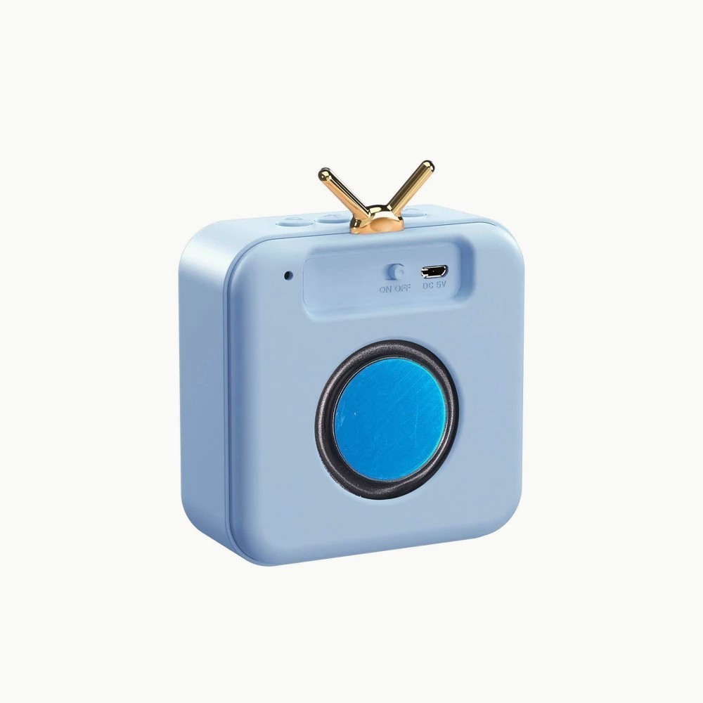 GEMS Retro Speaker - Light Blue Wireless Portable Design