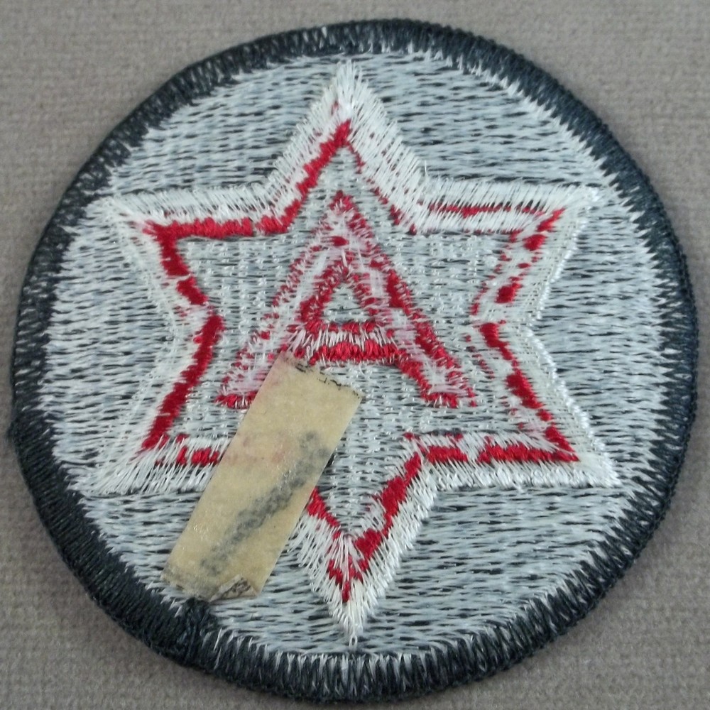 US Army 6th Army Full Color Merrowed Edge Patch